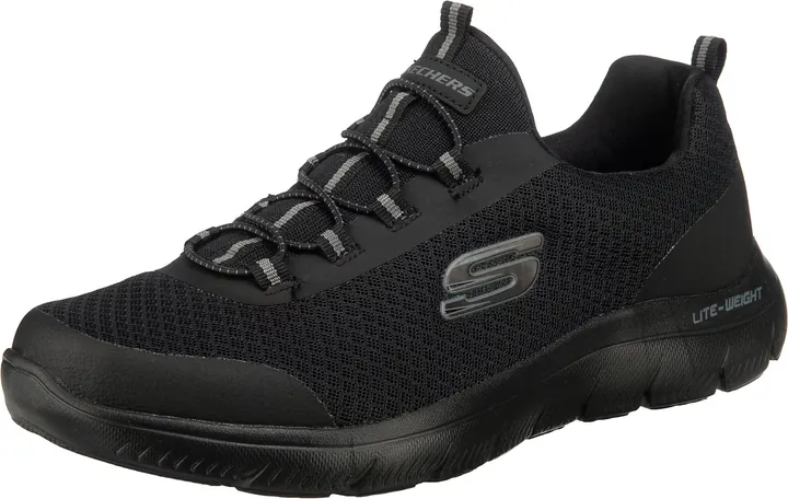 SKECHERS Zapatillas sin cordones 'Summits'  gris oscuro / negro