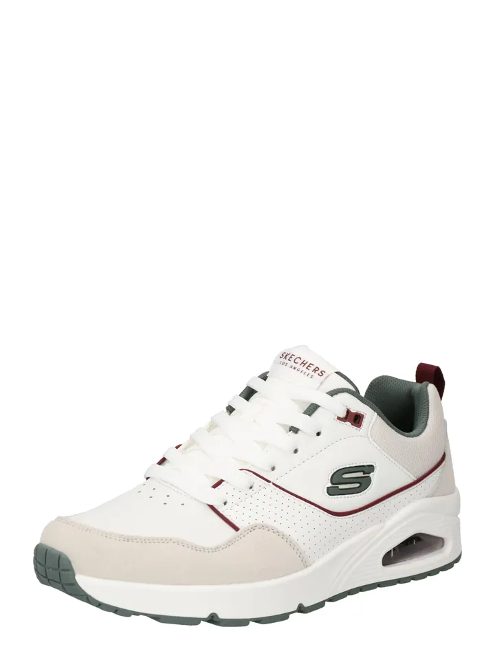 SKECHERS Zapatillas deportivas bajas 'Uno - Retro One'  greige / verde / rojo oscuro / blanco