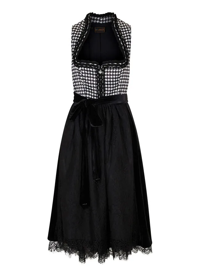Traje tirolés y delantal (2 piezas)