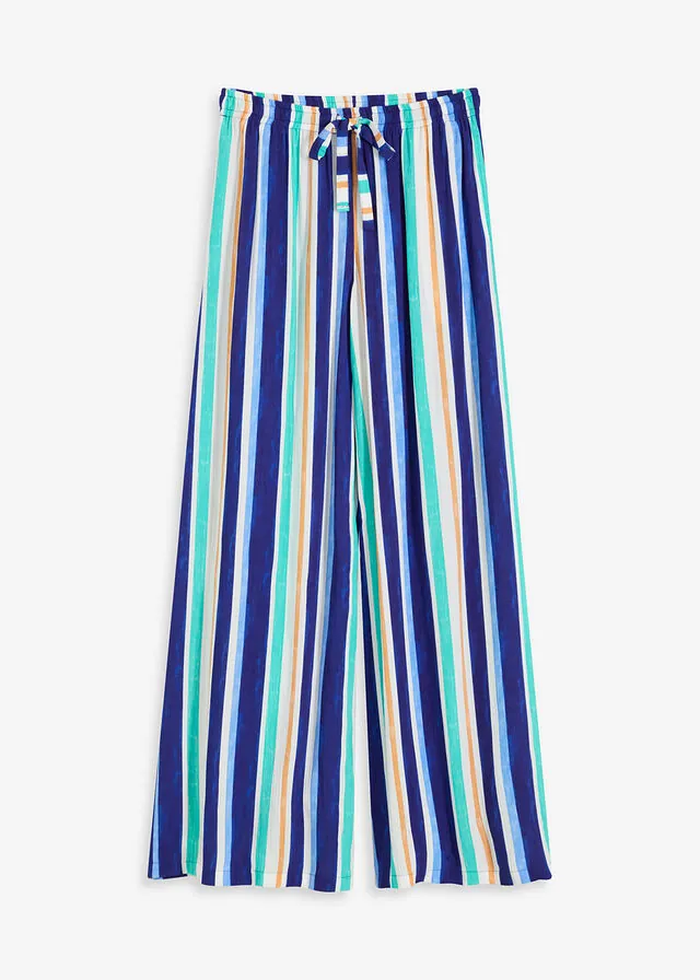 Pantalón ancho de viscosa fina