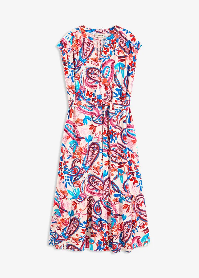 Vestido camisero de viscosa fluida