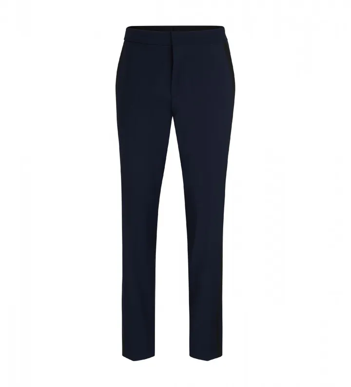 HUGO para hombre. 50476482 Pantalón Hesten Marino (48), Casual, Fiesta, Lana