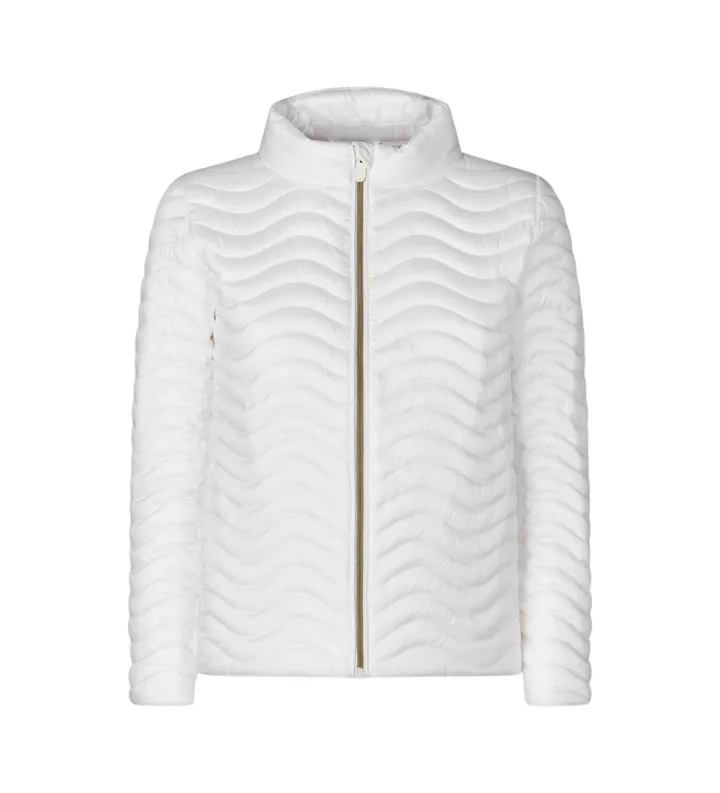 Save The Duck para mujer. D32199W-IRIS20 Abrigo acolchado Pearl blanco (L), Casual, Nylon