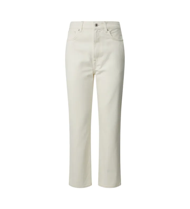 Pepe Jeans para mujer. PL204731TB7 Jeans en fit recto Lexa blanco (26/28), Casual, Algodón, Denim, Sostenible