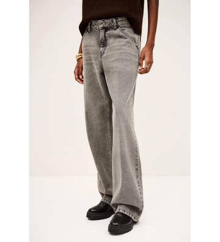 BA&SH para mujer. 1H25VECC Jeans Vecchi gris (40), Casual, Algodón, Denim