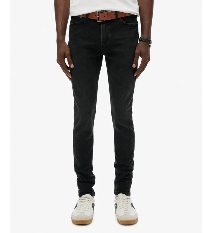 Superdry para hombre. M7011420A Jeans Skinny Vintage negro (30/30), Casual, Algodón