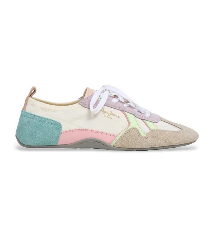Pepe Jeans para mujer. PLS600058 Zapatillas Noa Sporty multicolor (36), Plano, Cordones, Casual