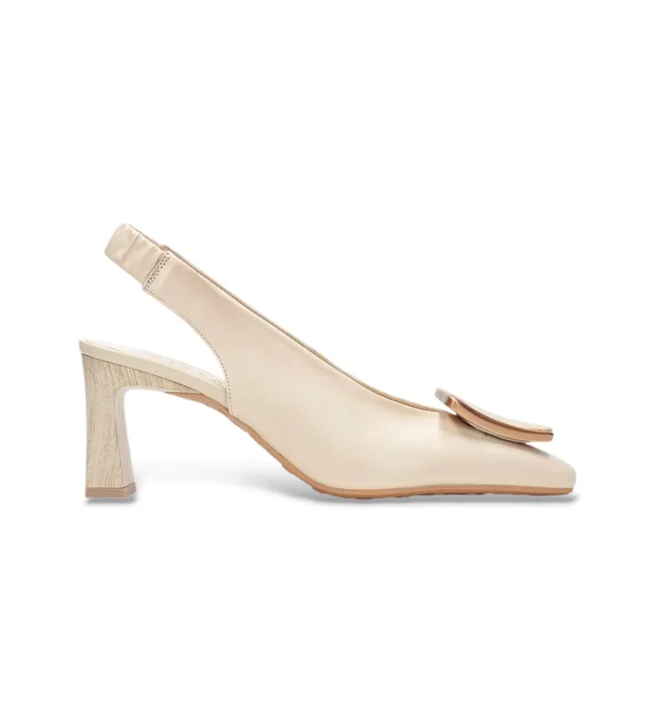 Hispanitas para mujer. HV264762 Zapatos Amapola beige (37), Piel, 5 a 8cm, Ninguno, Casual, Fiesta, Clásico