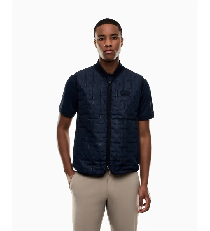 EA7 para hombre. 7M001294_AF21441 Chaleco Golf Pro Azul (3XL), Casual, Poliéster, Marino