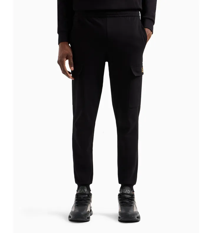 EA7 para hombre. 8NPP67_PJVRZ Pantalón cargo Core Identity negro (3XL), Casual, Algodón