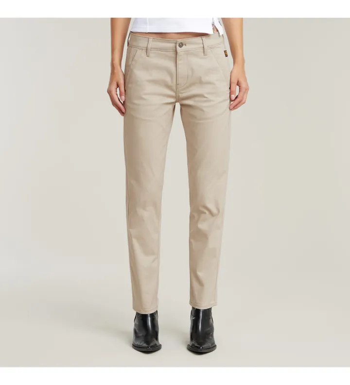 G-Star para mujer. D25257-D715-1214 Pantalón chino Kate Boyfriend beige (29/32), Casual, Algodón