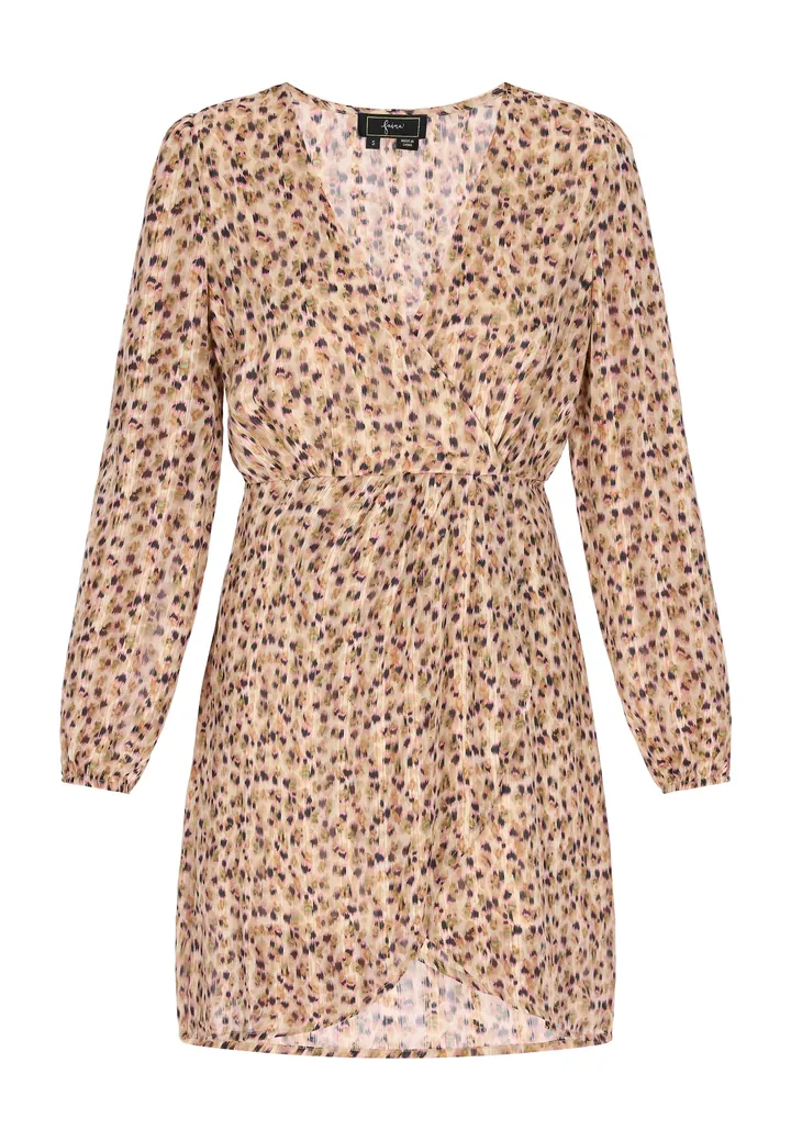 faina Vestido de gala 'Fashion Look'  beige / marrón claro / rosa / negro
