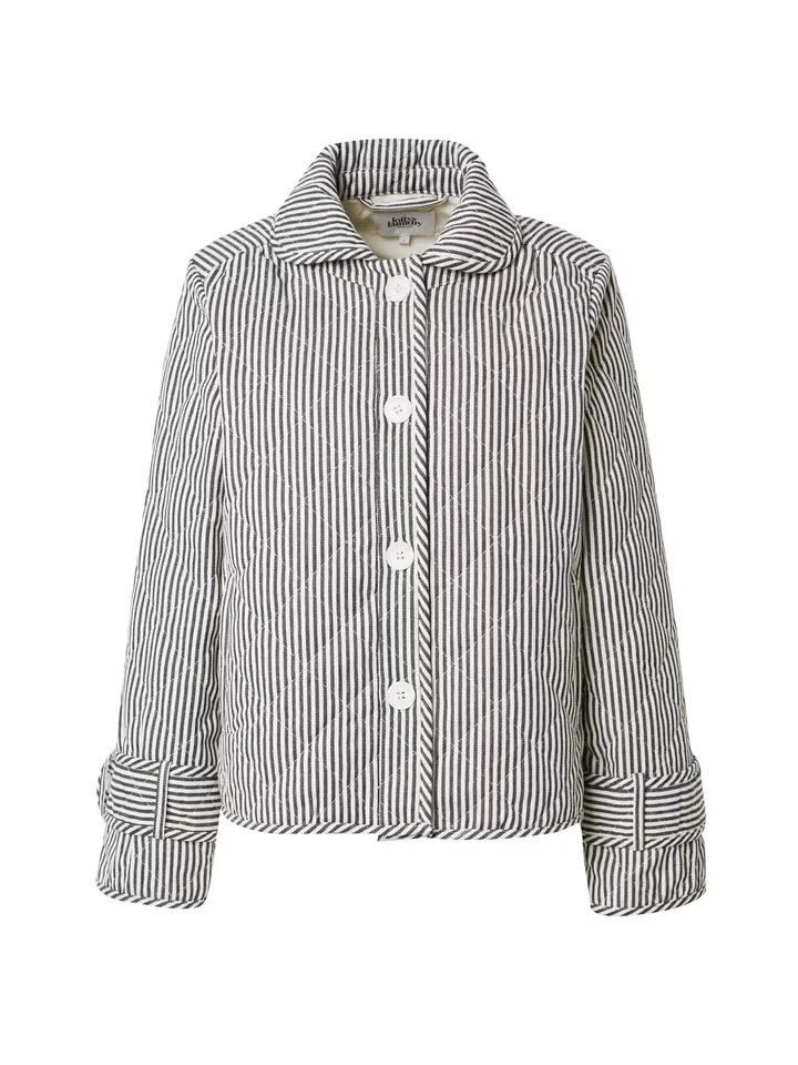 Lollys Laundry Chaqueta de entretiempo 'Viola'  negro / blanco