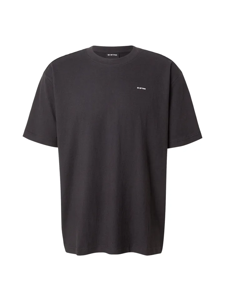 G-STAR Camiseta  negro / blanco