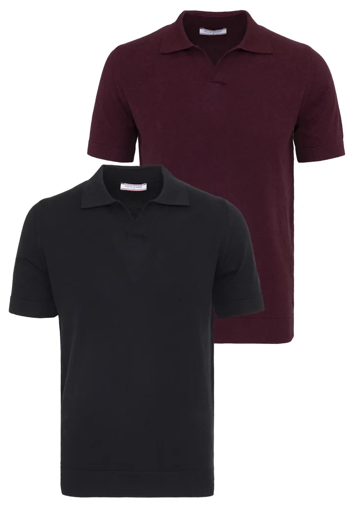 Felix Hardy Camiseta  rojo vino / negro