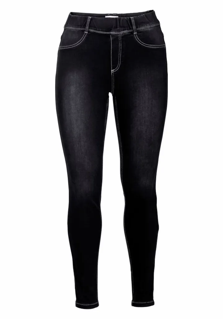 SHEEGO Jeggings negro denim