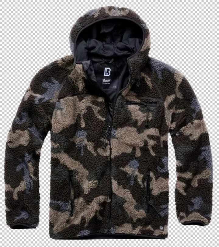 Brandit Chaqueta polar beige / marrón / negro