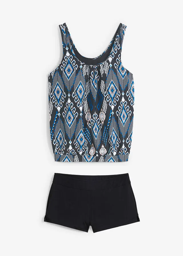 Tankini holgado (2 piezas) con braga