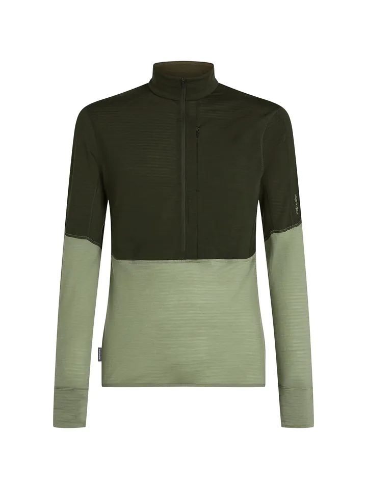 ICEBREAKER Sudadera oliva / verde pastel