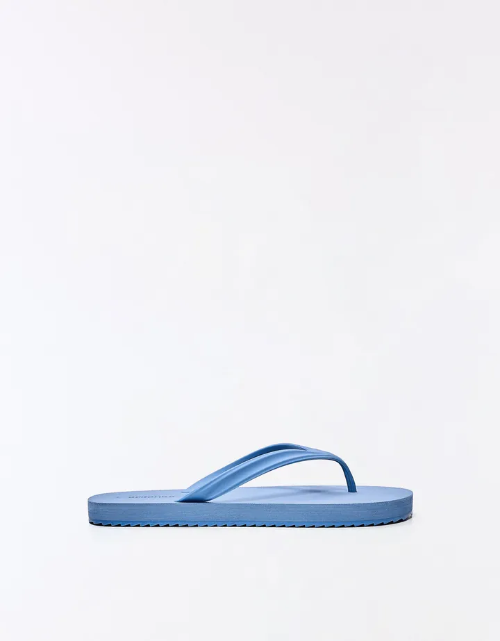 Bershka Sandalia Basica Thong Hombre 40 Azul
