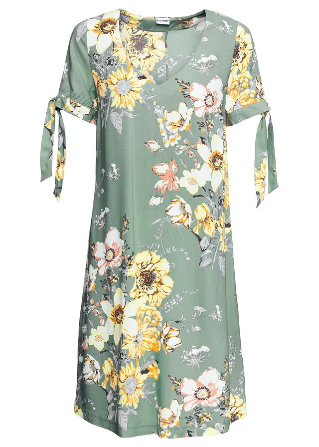Vestido de viscosa fluida