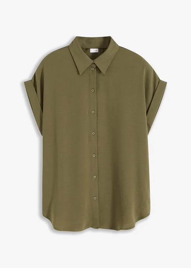 Blusa de manga corta con poliéster reciclado