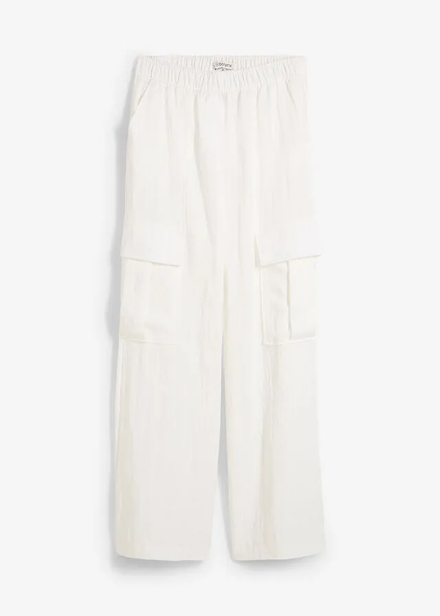 Pantalón cargo de mezcla de lyocell fluido