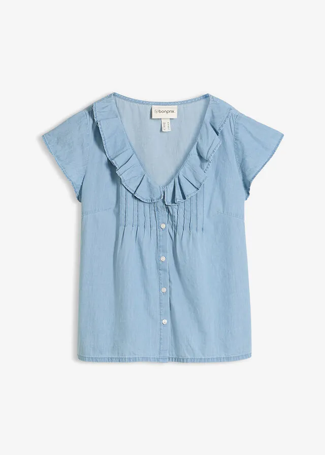 Blusa vaquera de algodón orgánico