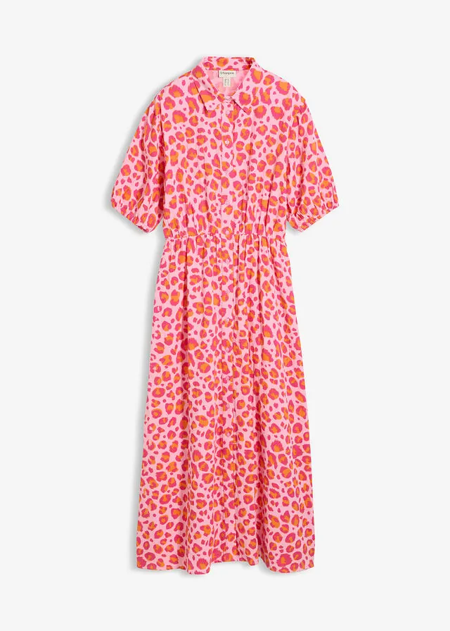 Vestido tipo blusa de gasa de algodón puro
