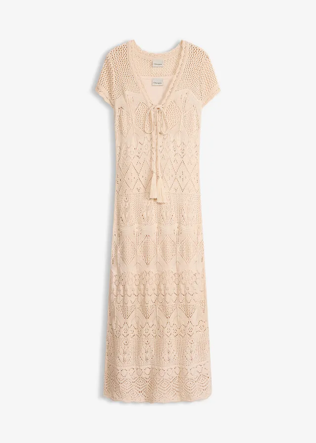 Vestido maxi de croché