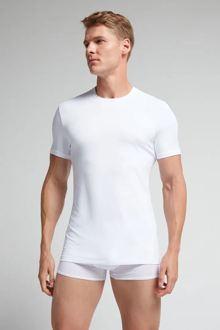 Intimissimi Camiseta de Microfibra Hombre Azul Tamaño L