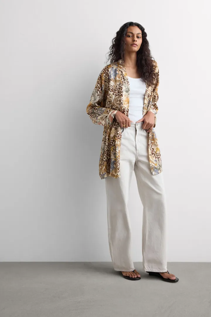 Intimissimi Kimono de Raso de Viscosa Estampado Animal Simply Iconic Mujer Impreso Tamaño M/L