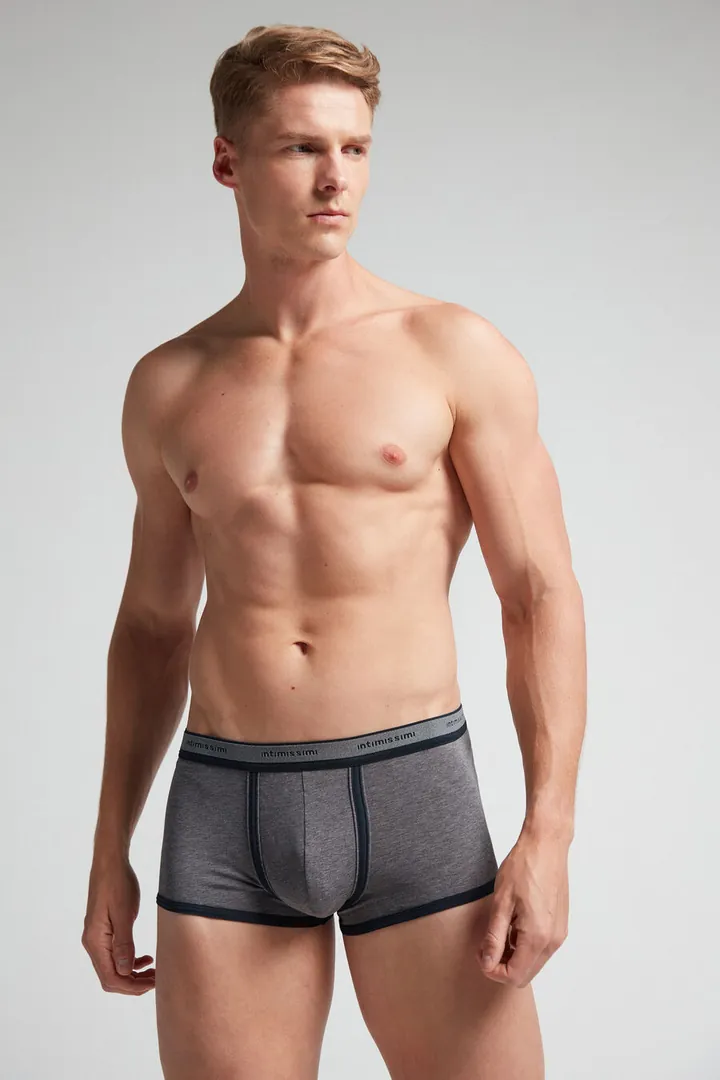 Intimissimi Calzoncillos bóxer en algodón para hombre natural fresh Hombre Azul Tamaño 38