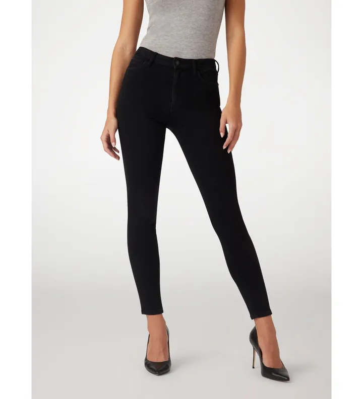 Guess para mujer. W2YA46D4PZ1 Jeans skinny 1981 negro (32), Casual, Algodón