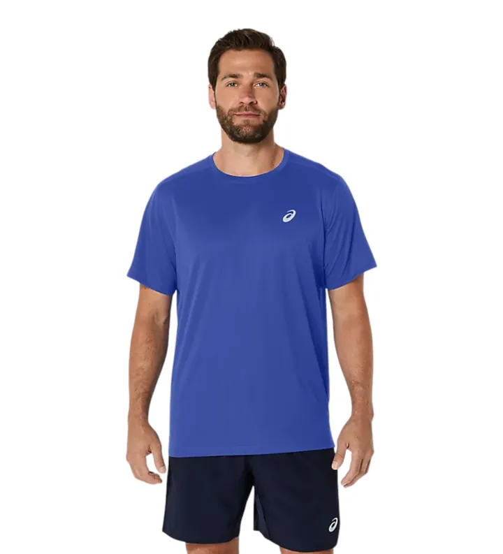 Asics para hombre. 2011D221 Camiseta Core Ss azul (S), Casual, Deportivo, Multideporte, Manga corta
