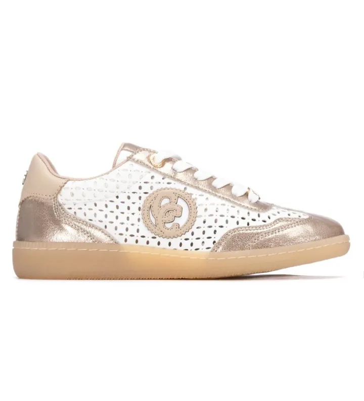 Carmela para mujer. 16312002-ORO Zapatillas 163120 dorado (37), Plano, Cordones, Casual