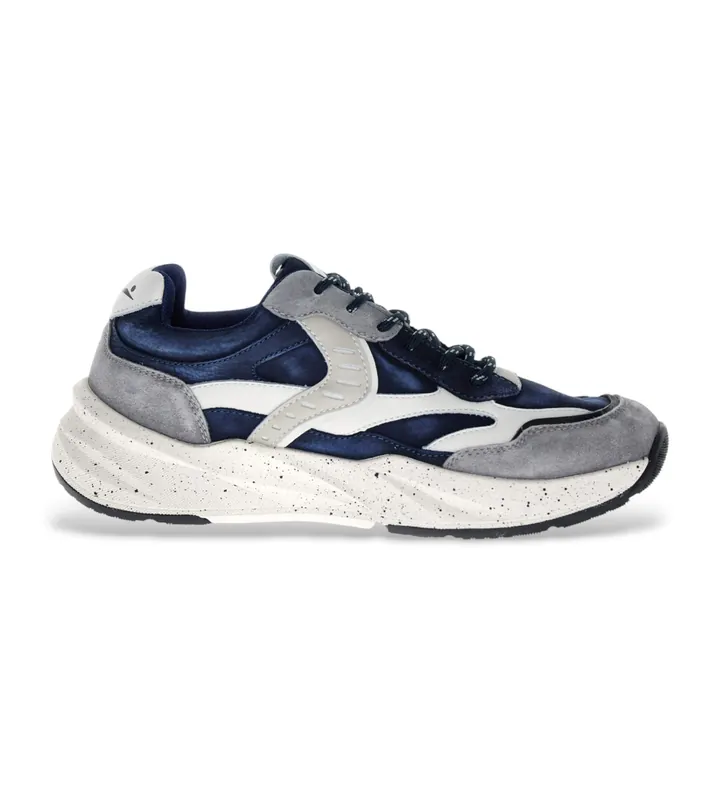 Voile blanche para hombre. 2019075 Zapatillas de Piel Club22 azul (40), Plano, Cordones, Casual