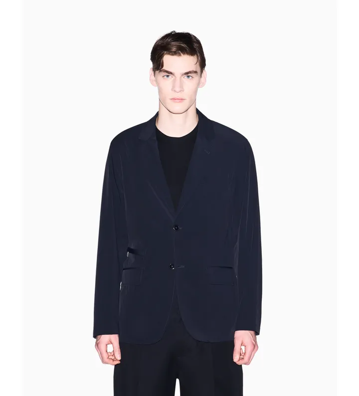 A|X Armani Exchange para hombre. XM002075AF22572UC001 Blazer Deconstruida negro (34), Casual, Clásico, Poliamida