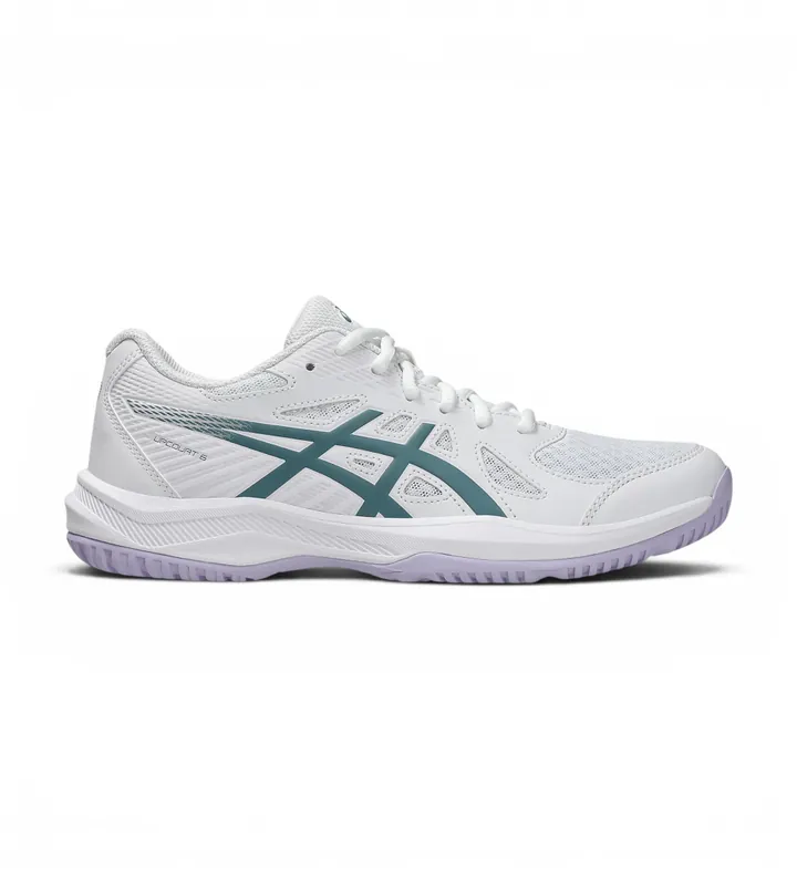 Asics para mujer. 1072A107 Zapatillas Upcourt 6 blanco (37.5), Plano, Cordones, Casual, Deportivo, Multideporte