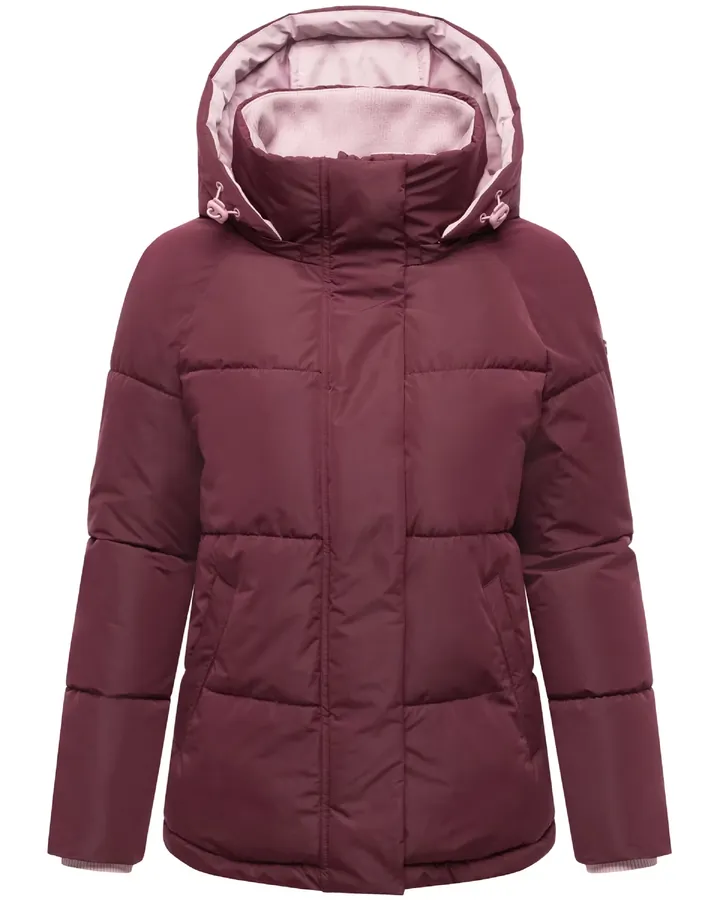 MARIKOO Chaqueta de invierno 'Omariaa 16' rosa / rojo vino