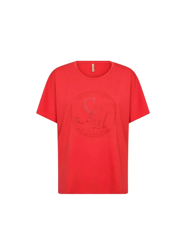 Soyaconcept Camiseta 'Banu 301' rojo rubí / rojo vivo