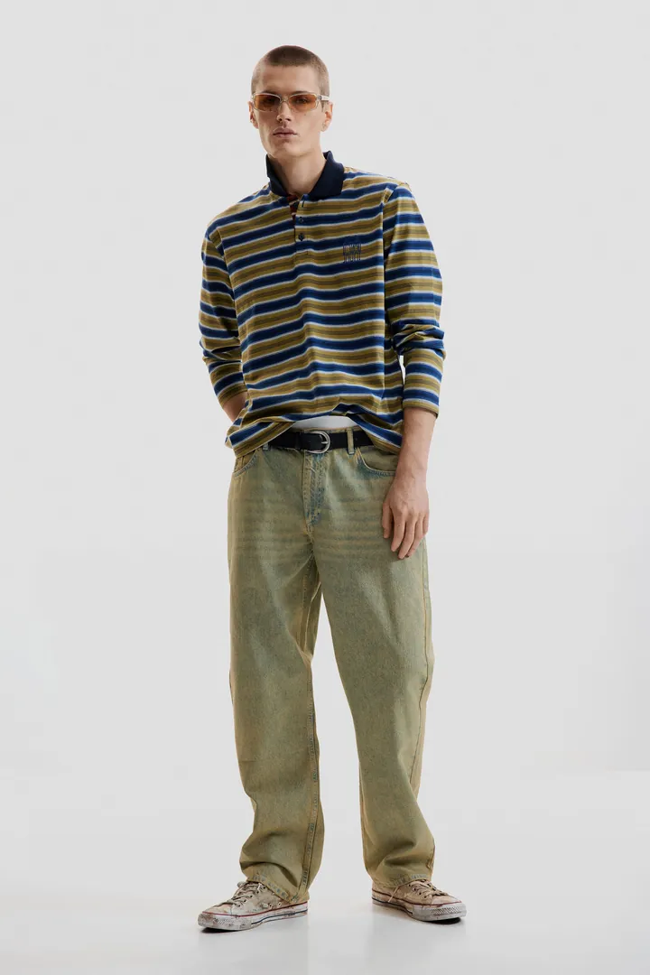 Desigual, Pantalón vaquero tintado, Hombre, Algodon, Verde, 28