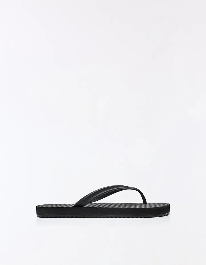 Bershka Sandalia Basica Thong Hombre 40 Negro