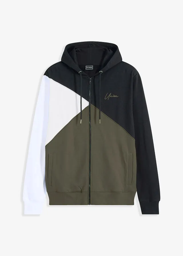 Chaqueta de chándal con capucha de algodón orgánico