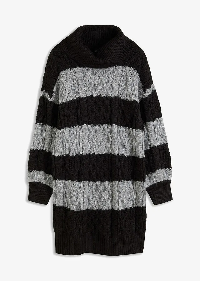 Vestido de punto a rayas