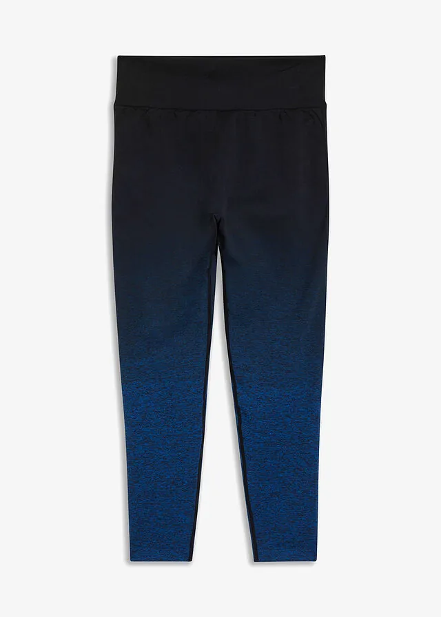Leggings deportivos de material de secado rápido sin costuras con degradado cromático
