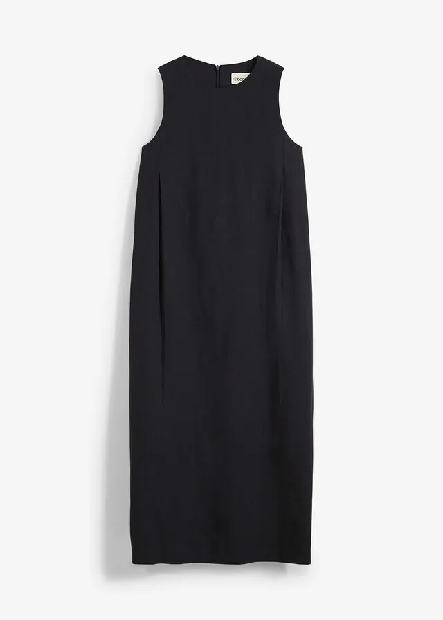 Vestido midi con bolsillos de mezcla de viscosa