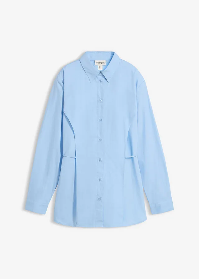 Blusa de algodón con detalle de lazo