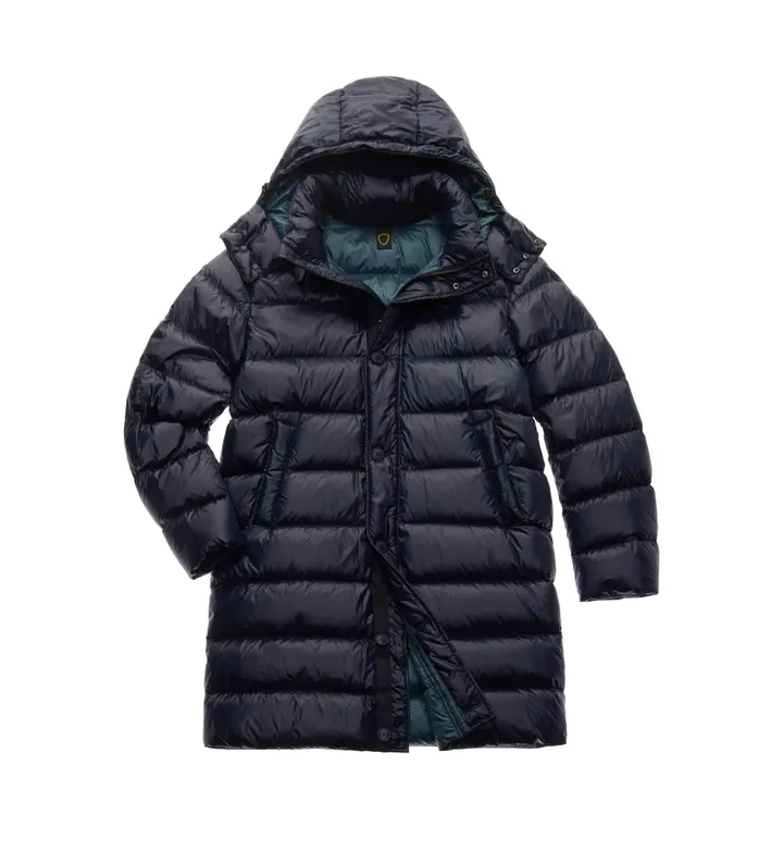 Blauer para hombre. 25WBLUK03147 Abrigo plumífero marino (M), Casual, Poliamida