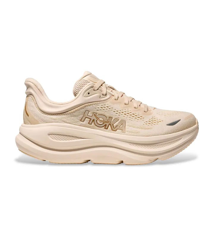 HOKA para mujer. 1162012 Zapatillas Bondi 9 beige (36), 1 a 3cm, Cordones, Deportivo, Running, Multideporte